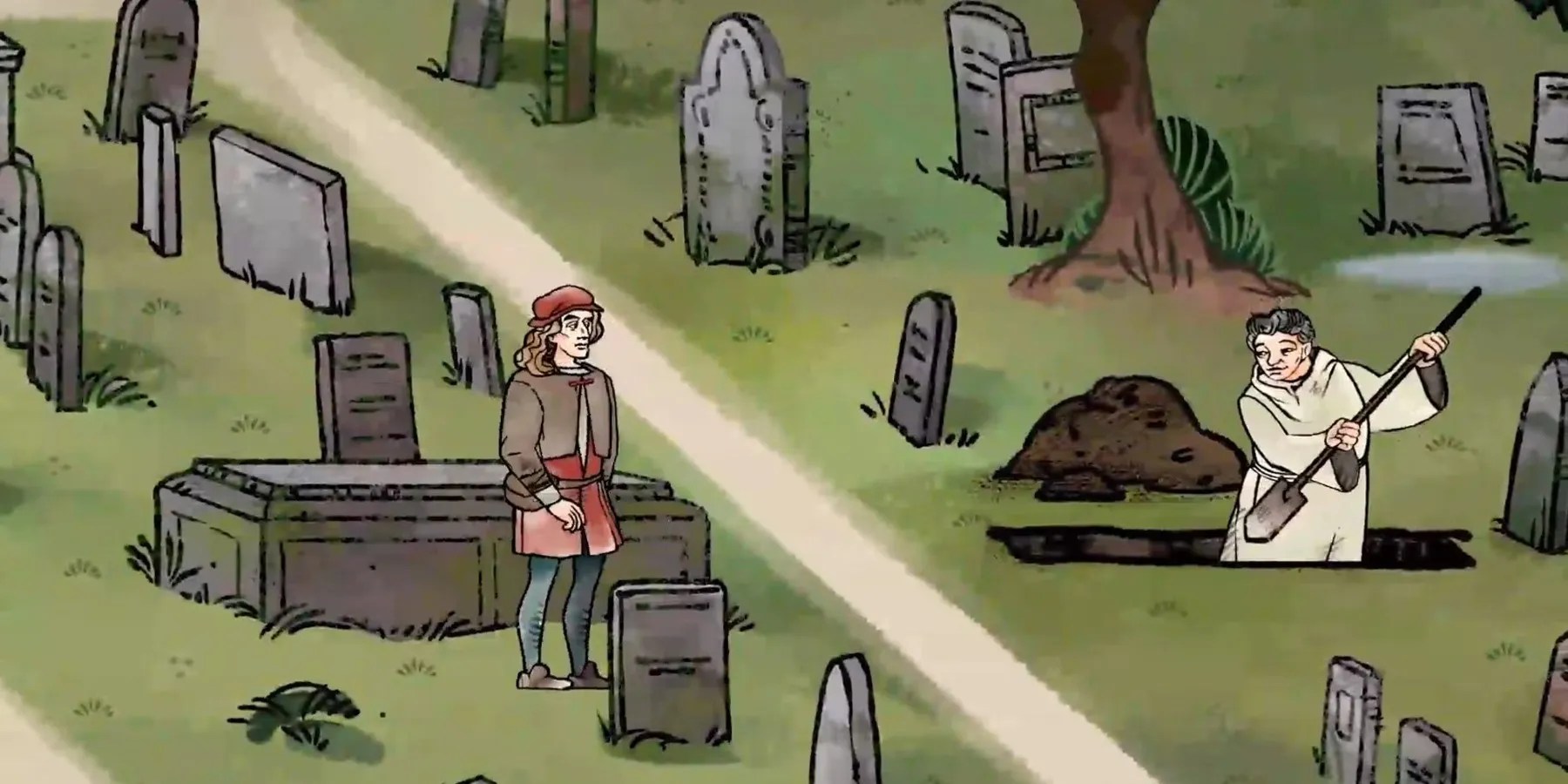 Pentiment Graveyard