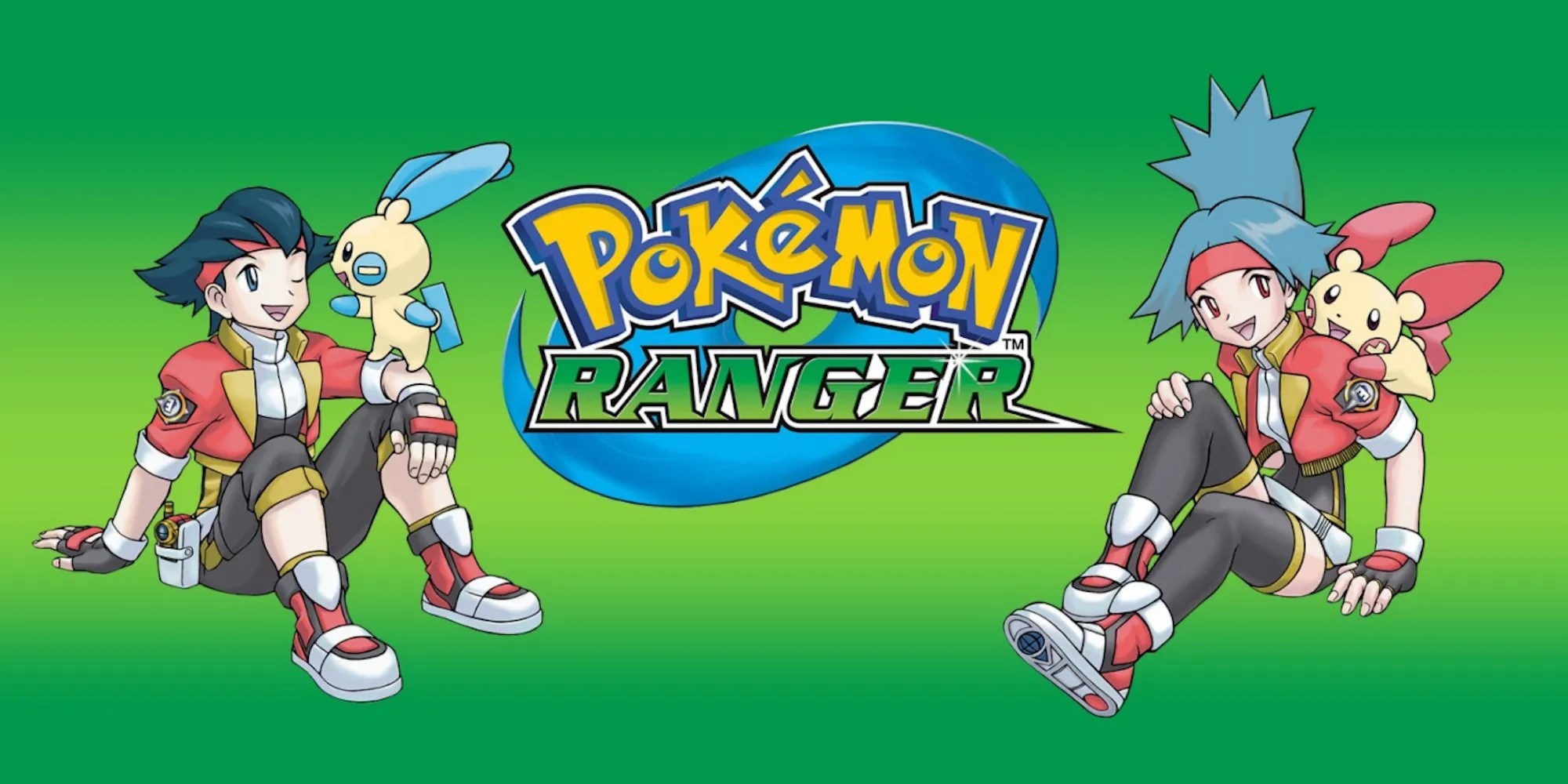 Promo art featuring characters in Pokemon Ranger