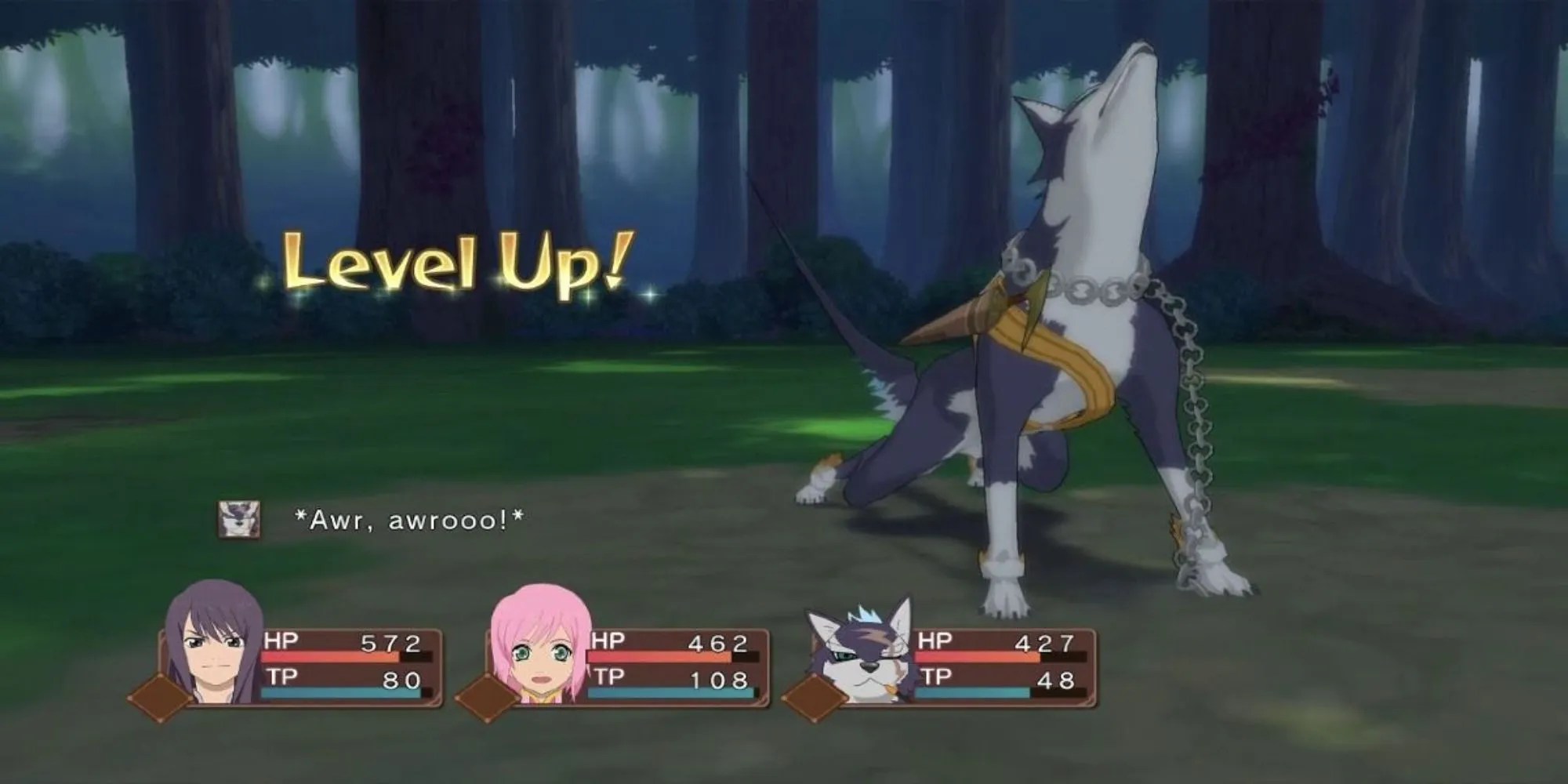 Repede Level Up Screen Tales of Vesperia