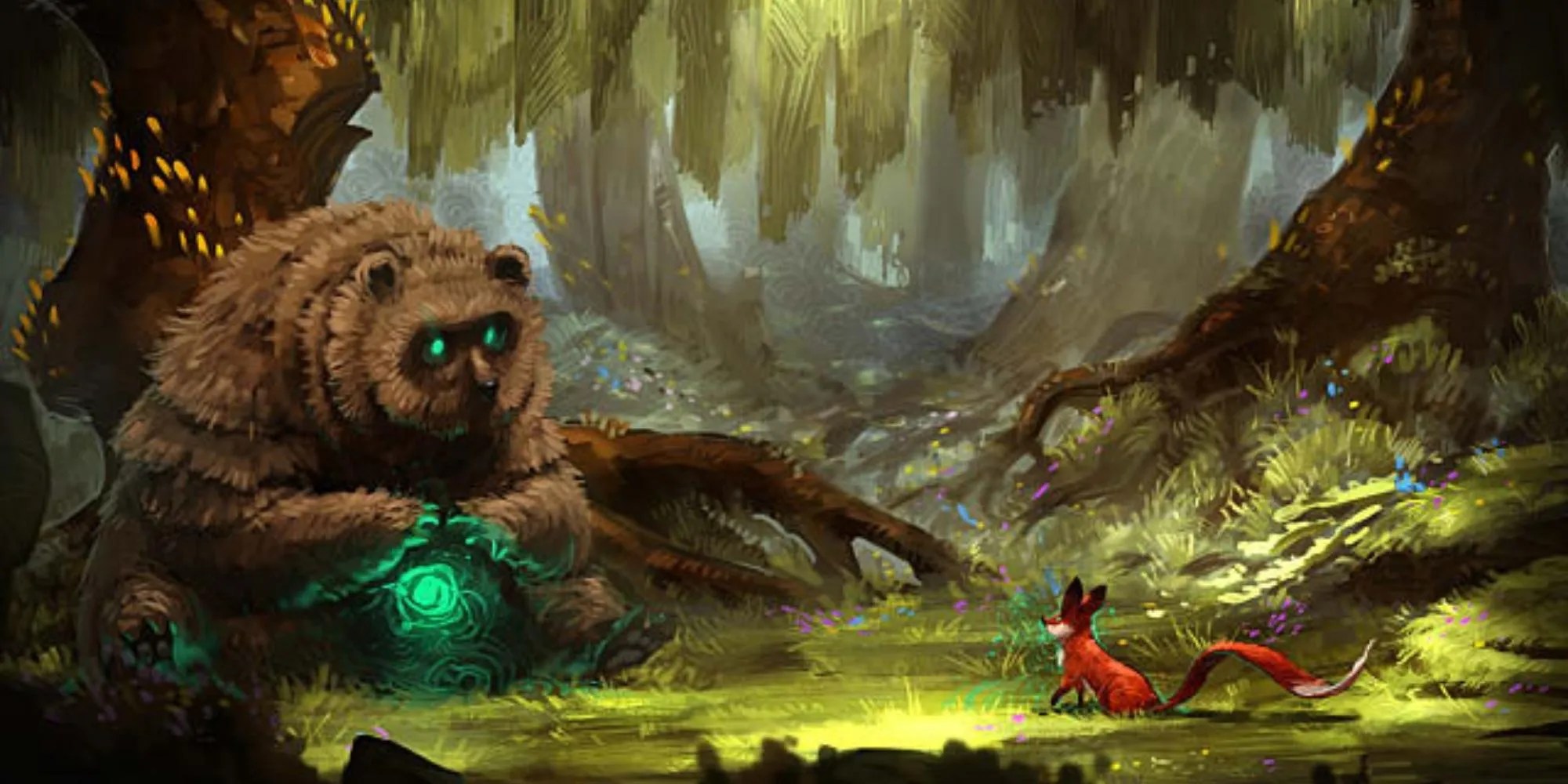 bear and fox in Seasons after Fall