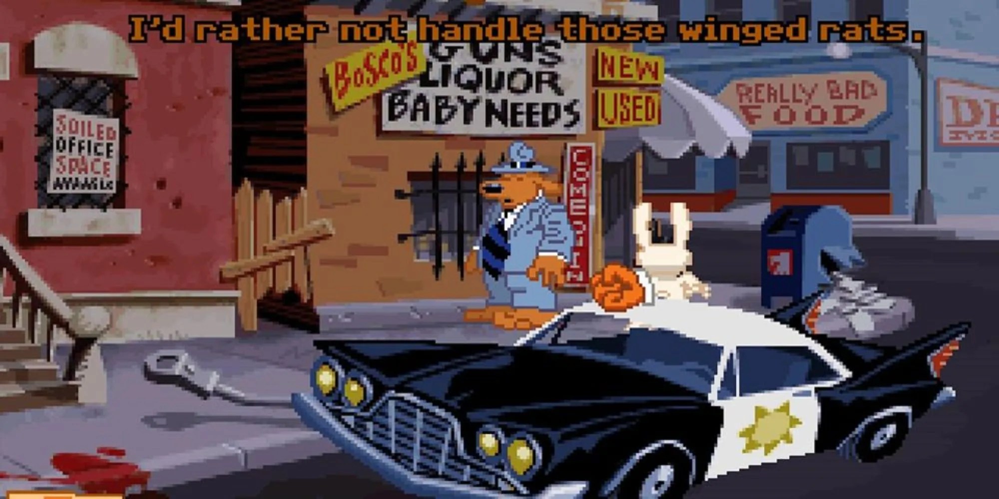 A scene from Sam &amp; Max Hit The Road