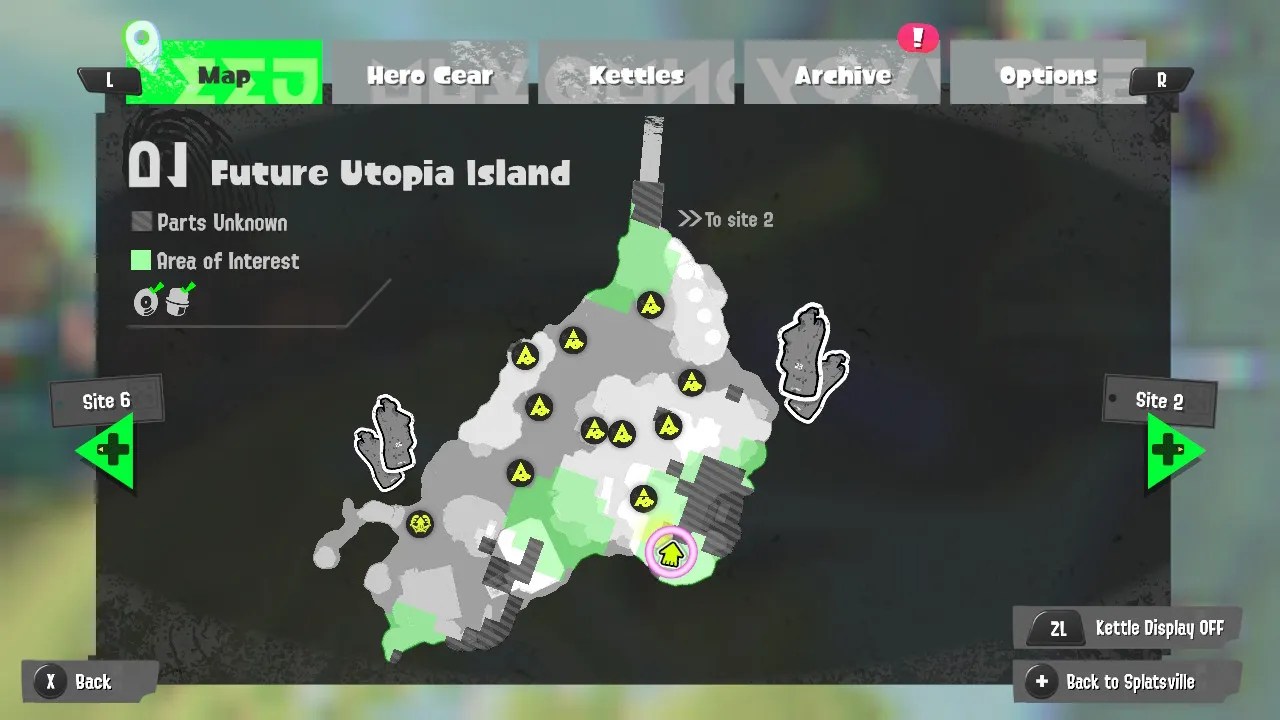site 1 map splatoon 3