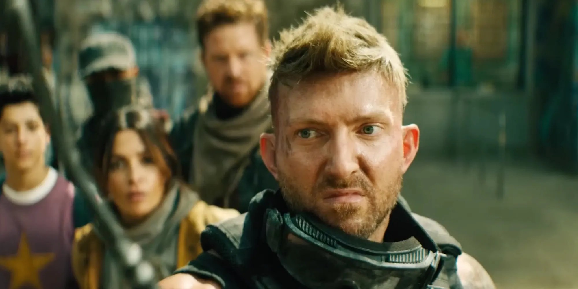 A scene featuring characters in Black Adam