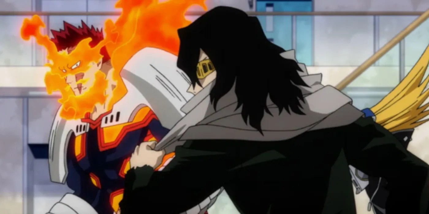 My Hero Academia: Season 6 Episode 2, Review Team Endeavor Eraser Head and Endeavor team up