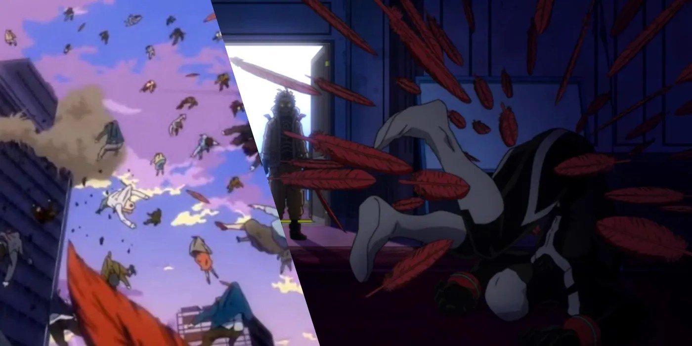 My Hero Academia&rsquo;s Most Versatile Character Hawks Fierce Wings Quirk vs Twice aka Jin Bubaigawara