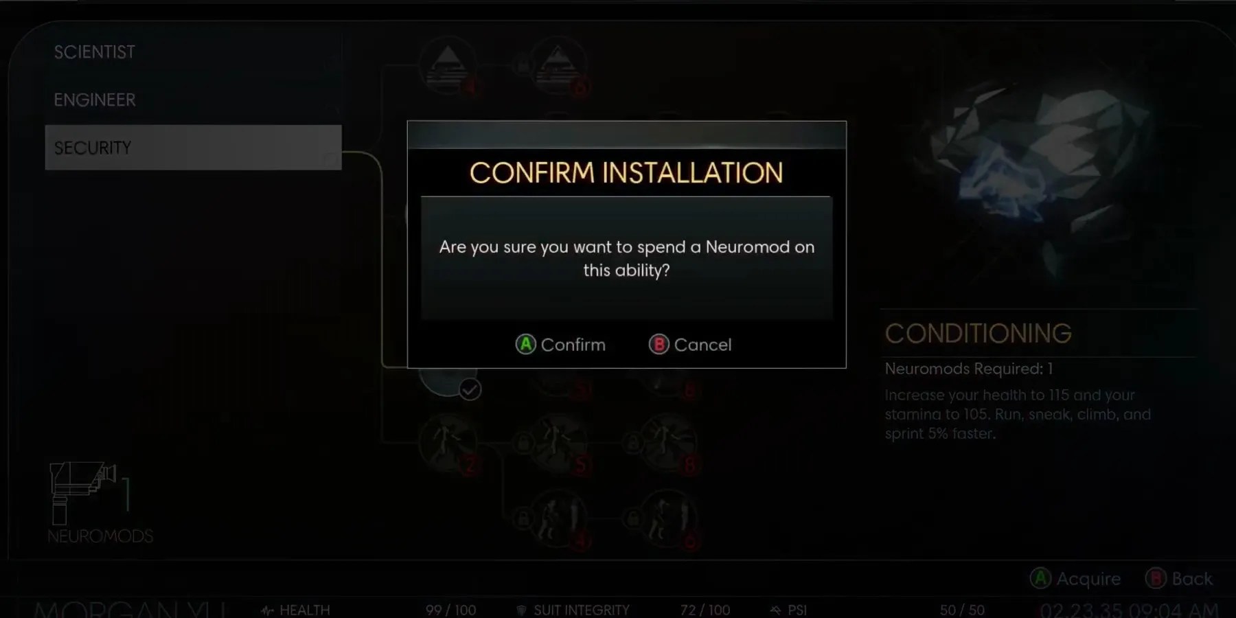 Prey unlocking Conditioning