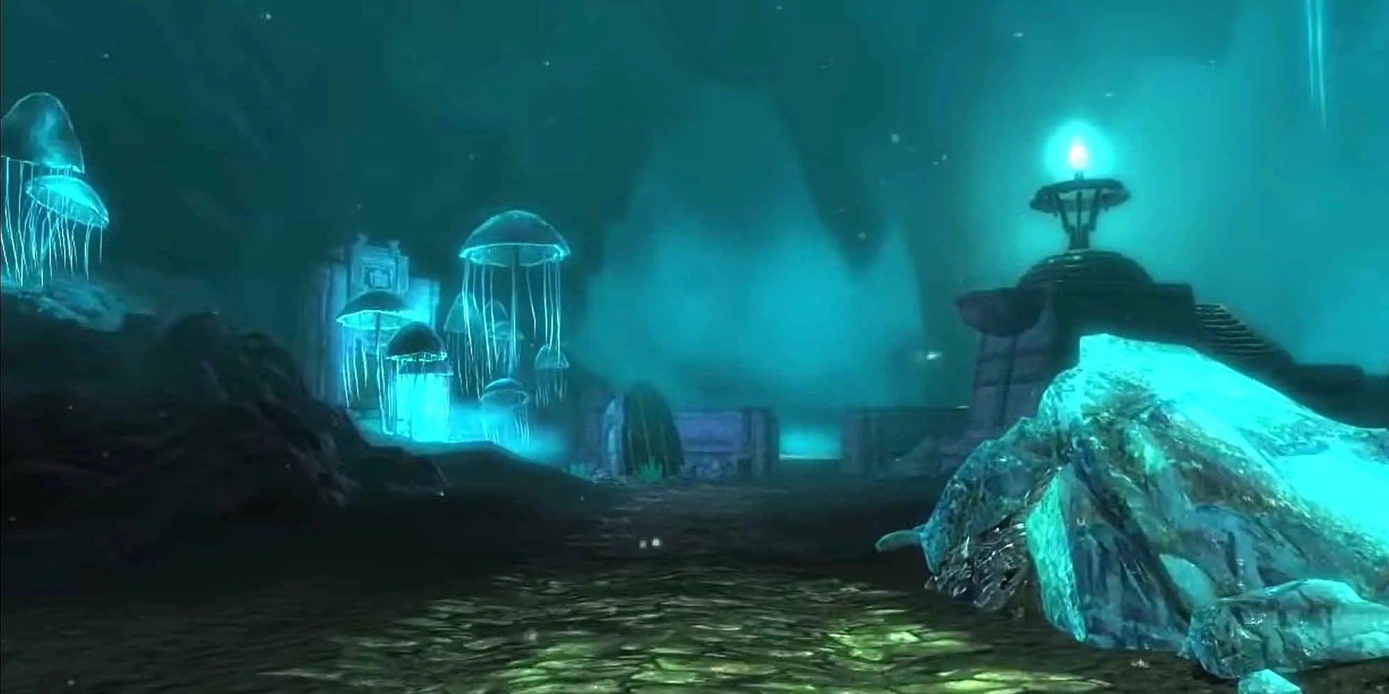 Exploring the unground world of Blackreach in Skyrim