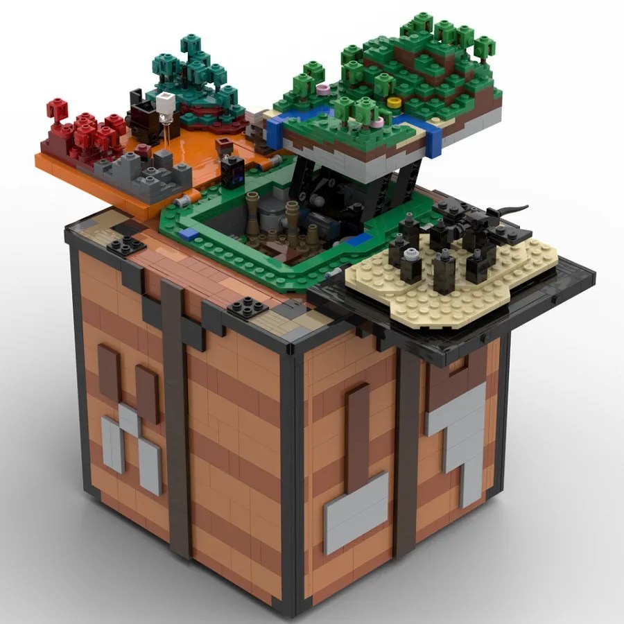 Minecraft Fan Makes Impressive RealLife Crafting Table Using LEGOs