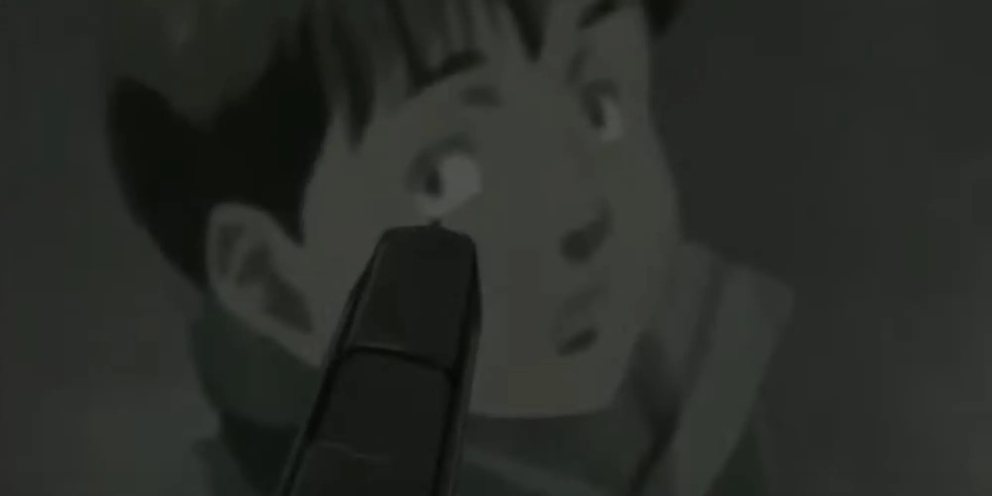 Johan Aims a Gun at a Young Boy