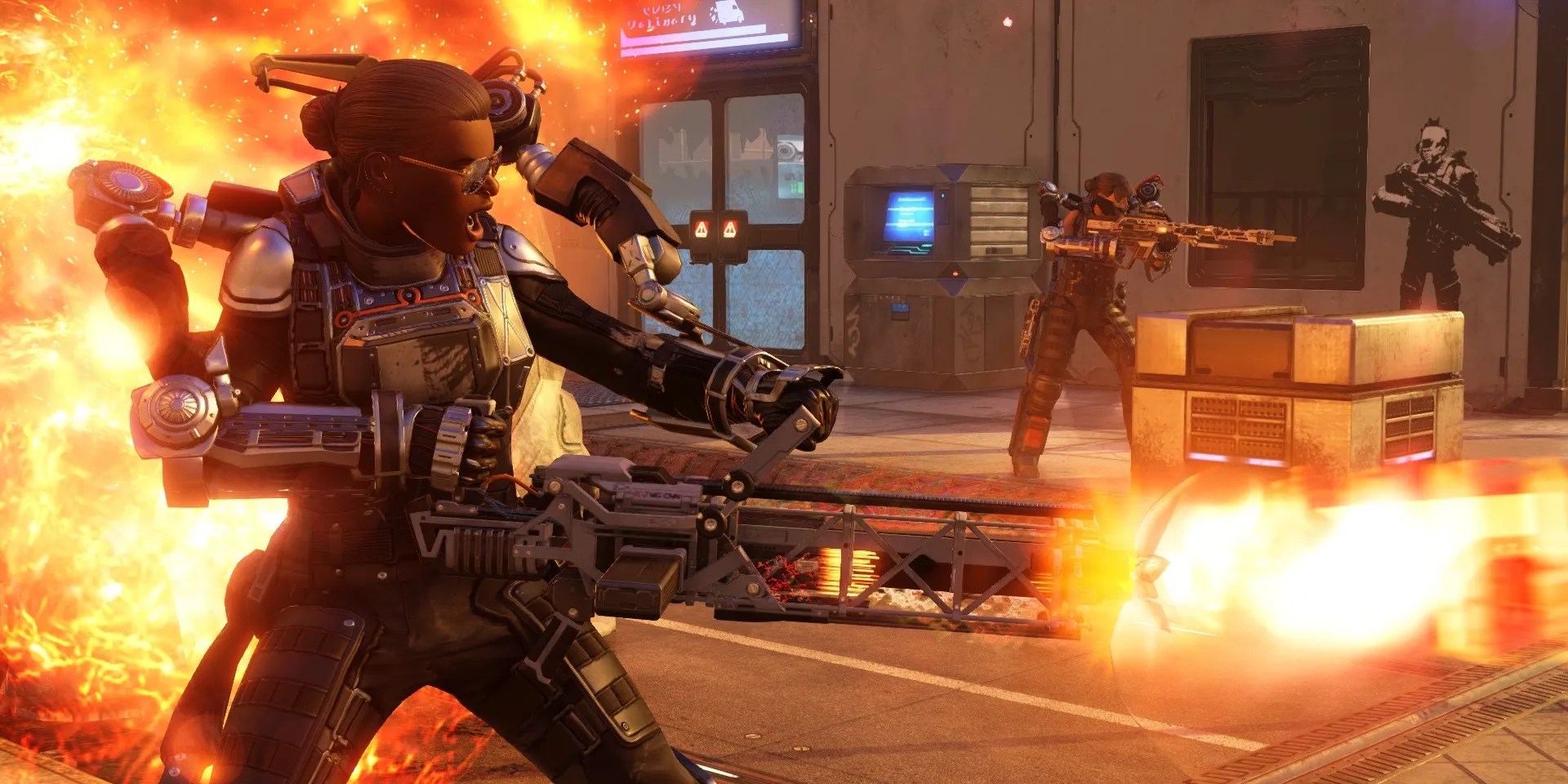 A highly upgraded Grenadier unleashes firepower