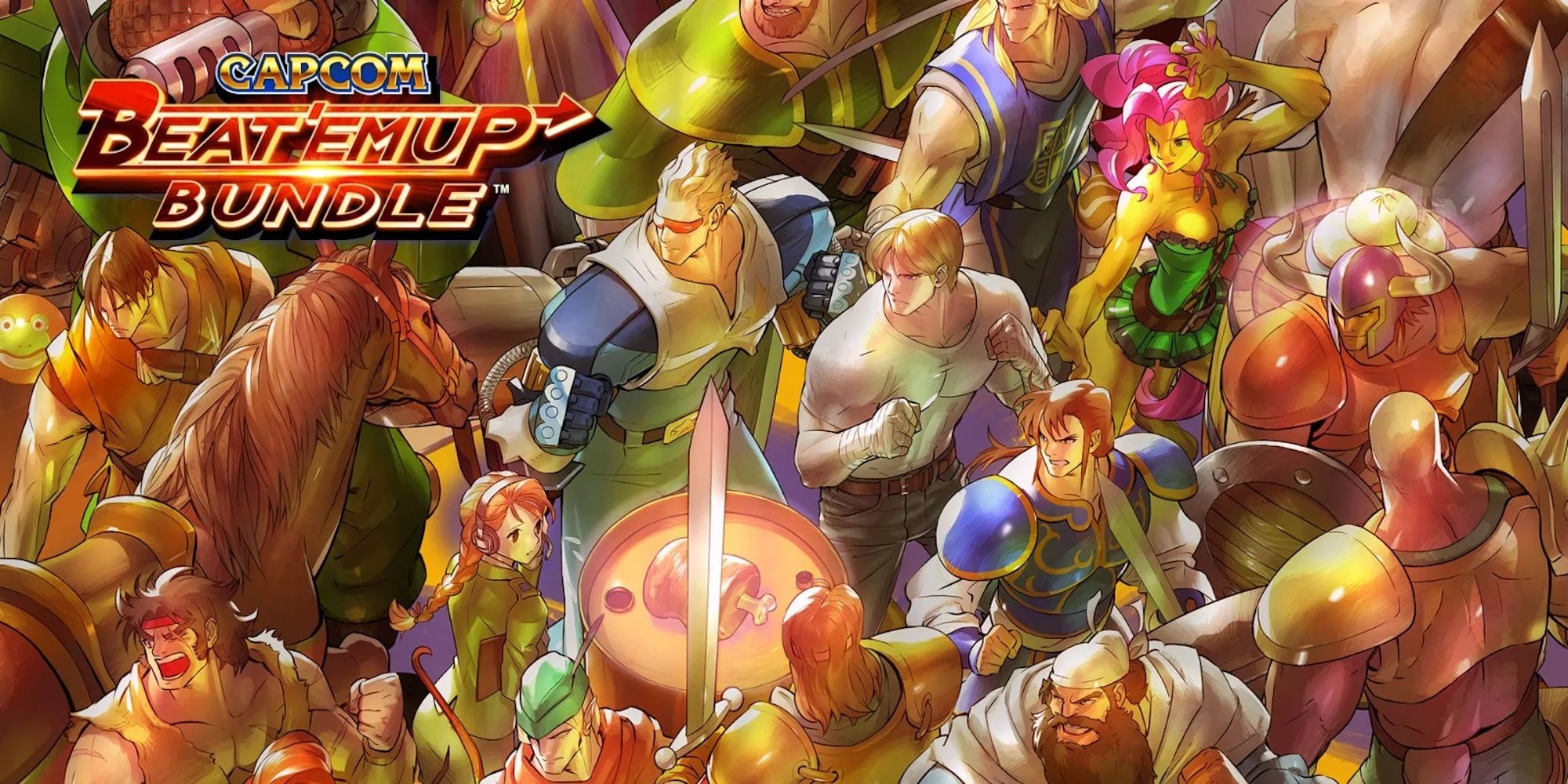 Promo art featuring characters in Capcom Beat &lsquo;Em Up Bundle