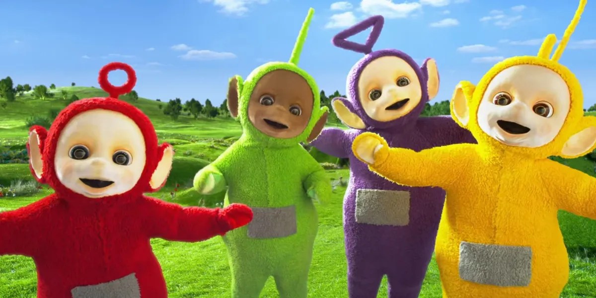 All four Teletubbies in the new Netflix reboot