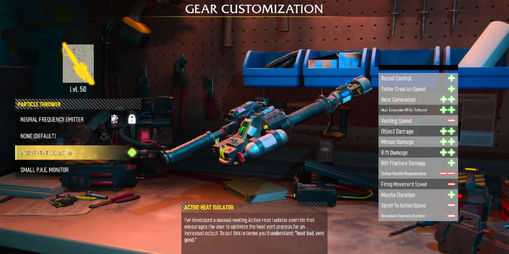 Active Heat Isolator Top Attachment Upgrade Ghostbusters: Spirits Unleashed