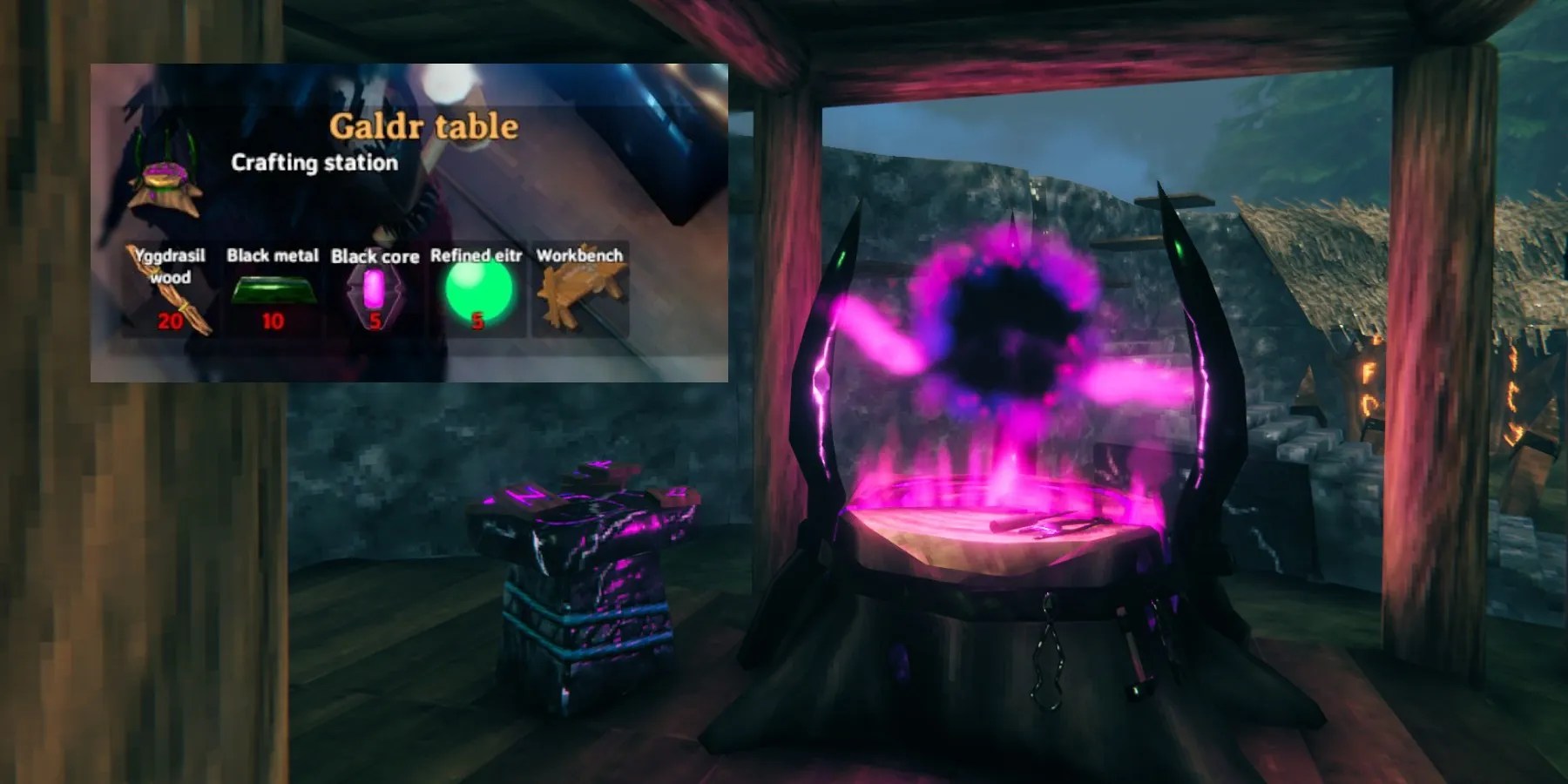 Valheim How to Craft the Galdr Table