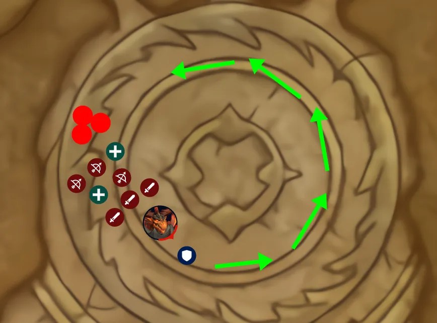 Eranog phase one positioning WoW Dragonflight