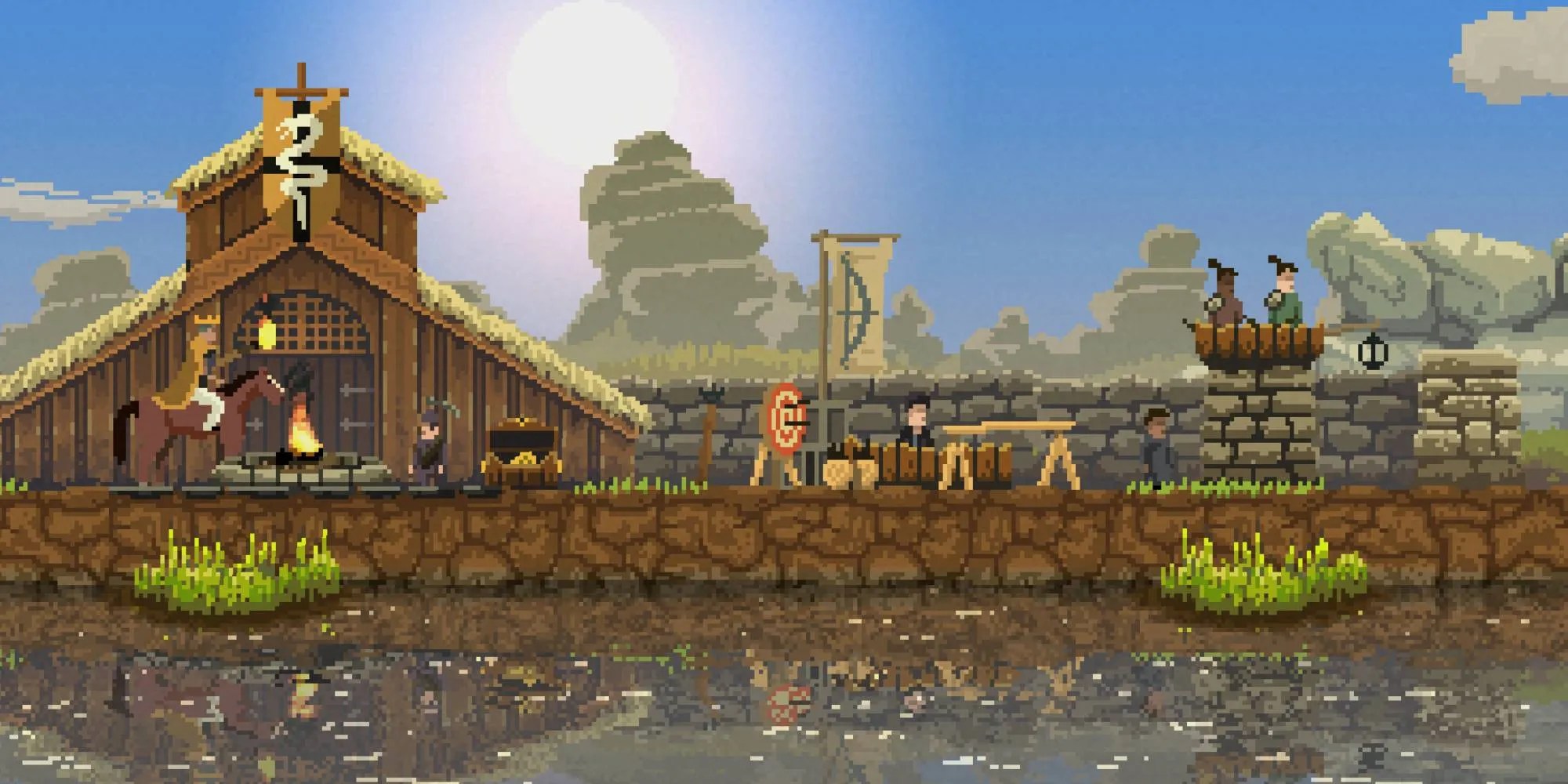 The King is by the river overseeing the kingdom&rsquo;s civilians
