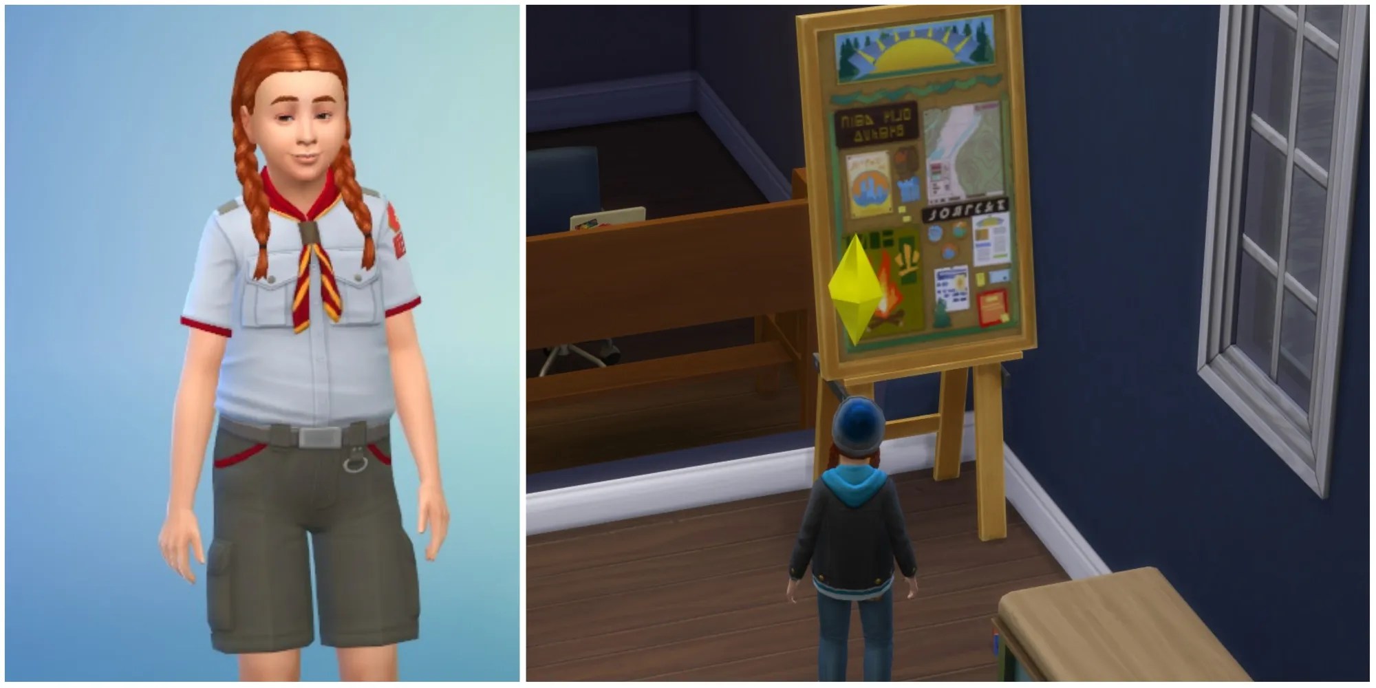 scouting uniform and scouting badge banner