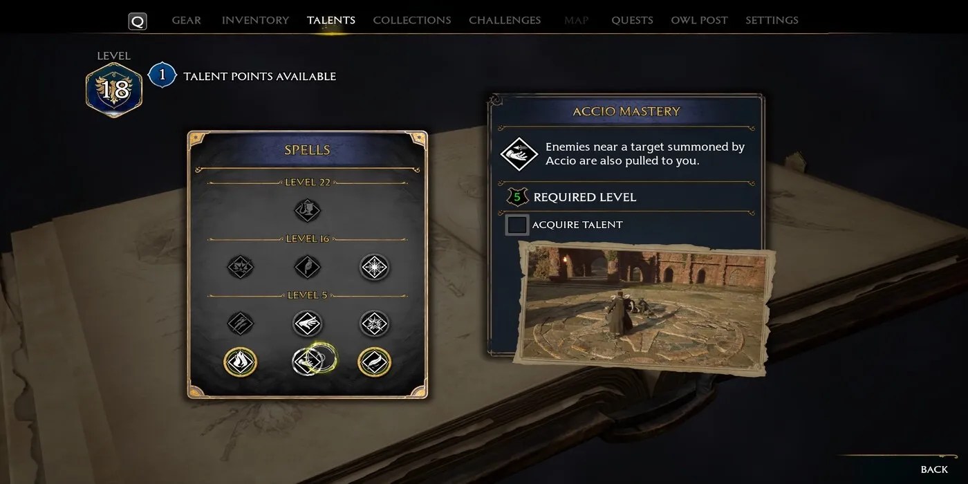 Accio Talent Hogwarts Legacy