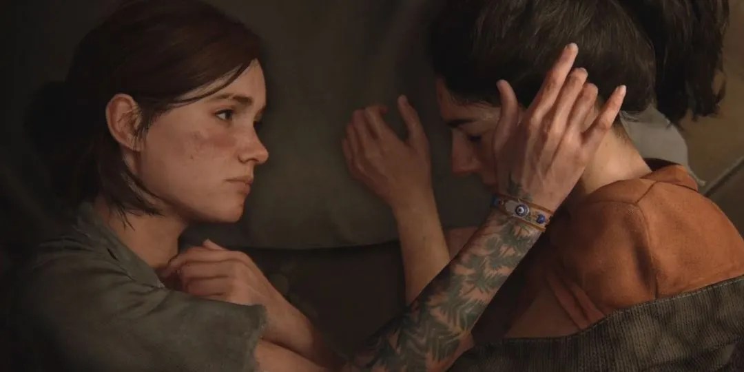 ellie-and-dina-the-last-of-us-part-2-bed