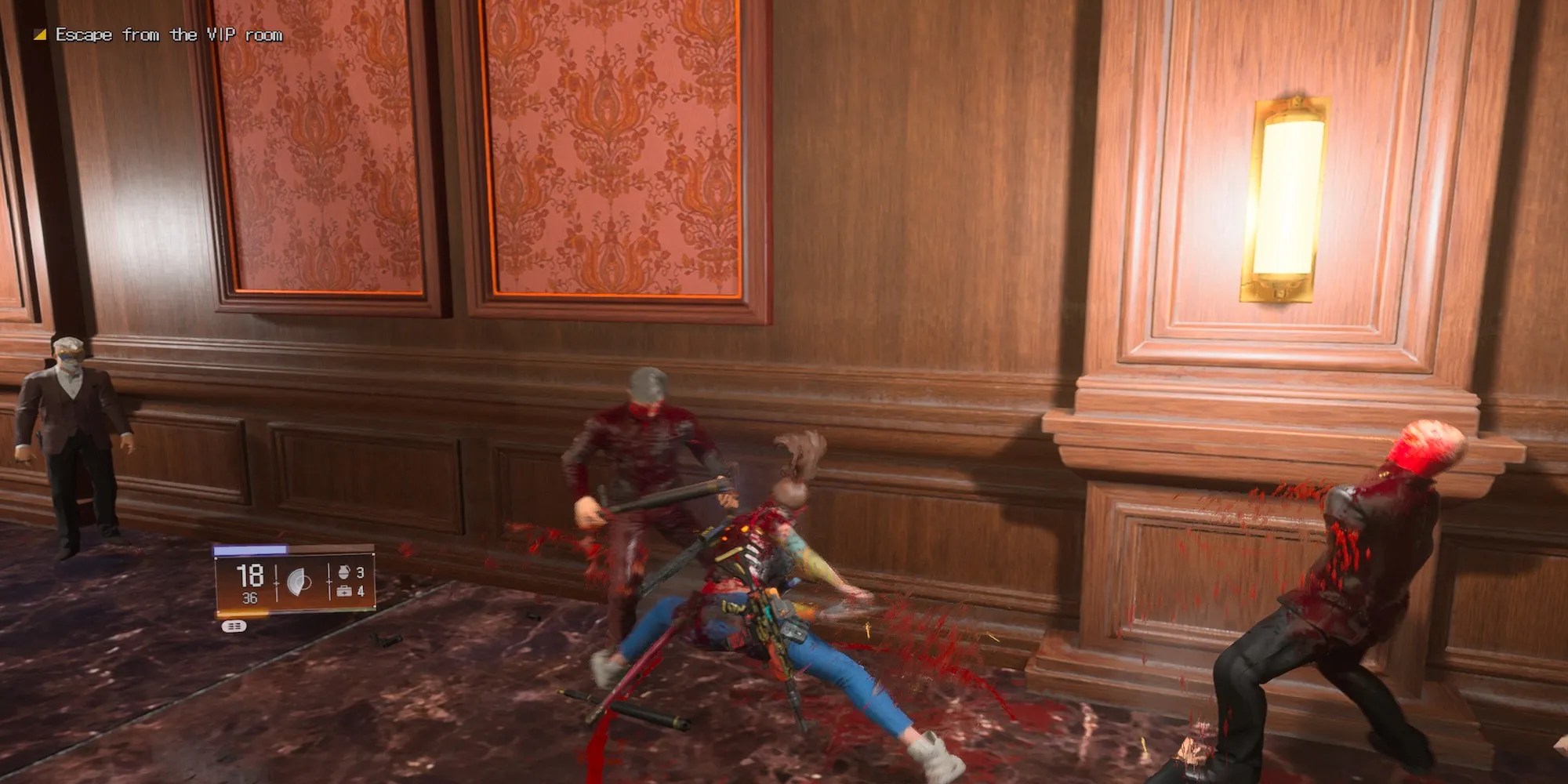 Fighting enemies in Wanted Dead