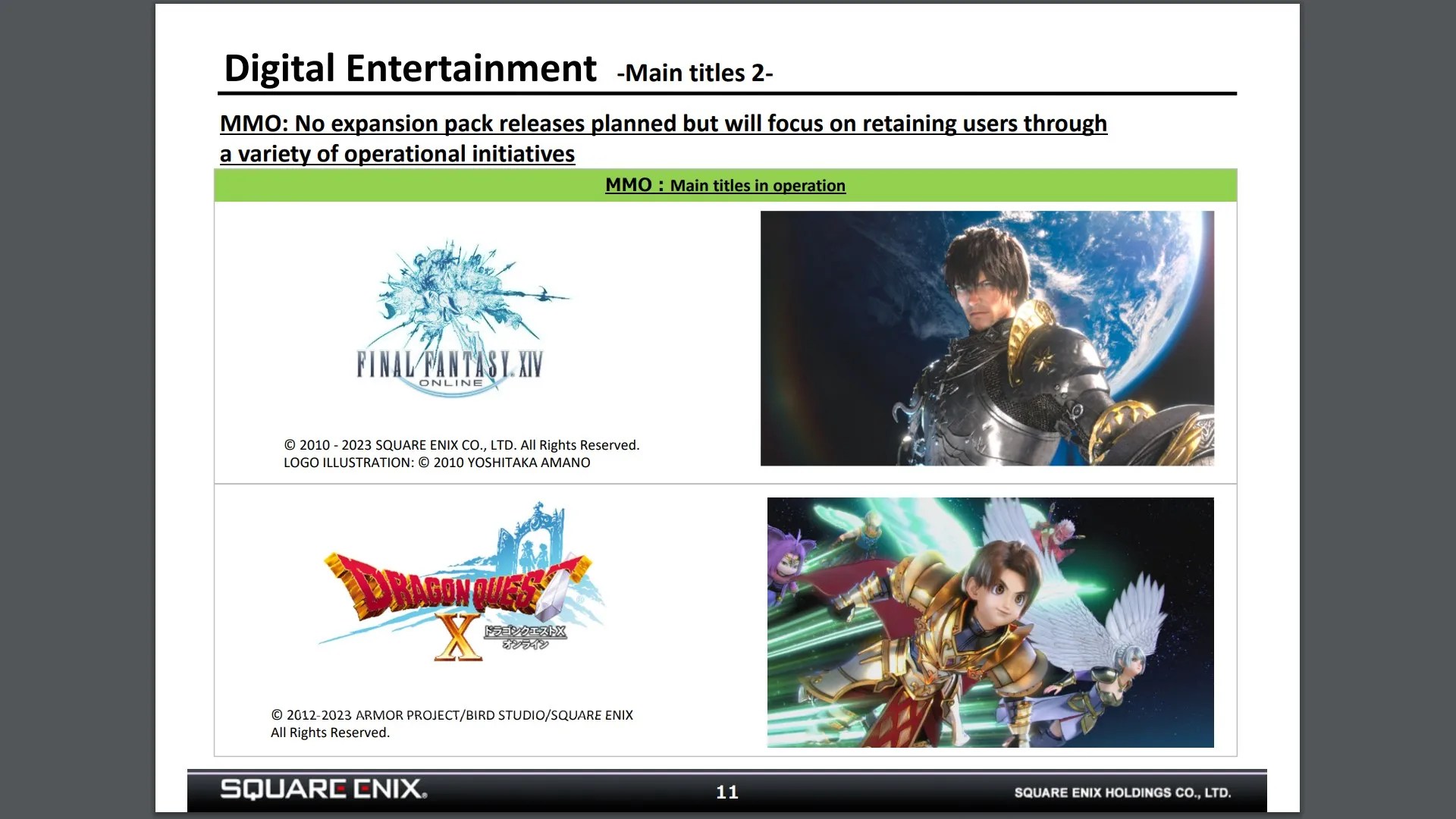 ffxiv dragon quest x 2022 financial briefing