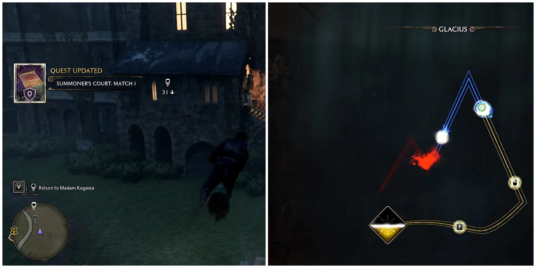learning the glacius spell in hogwarts legacy