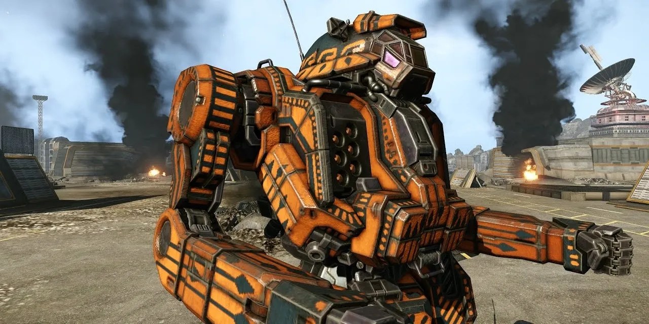 mechwarriors 5 close up view of the javelin