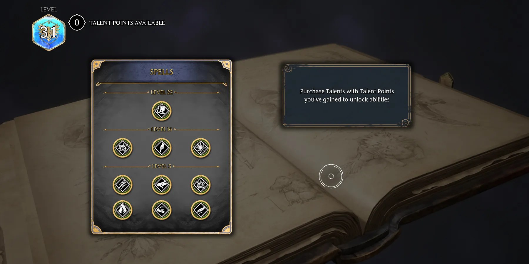 talent upgrade in hogwarts legacy