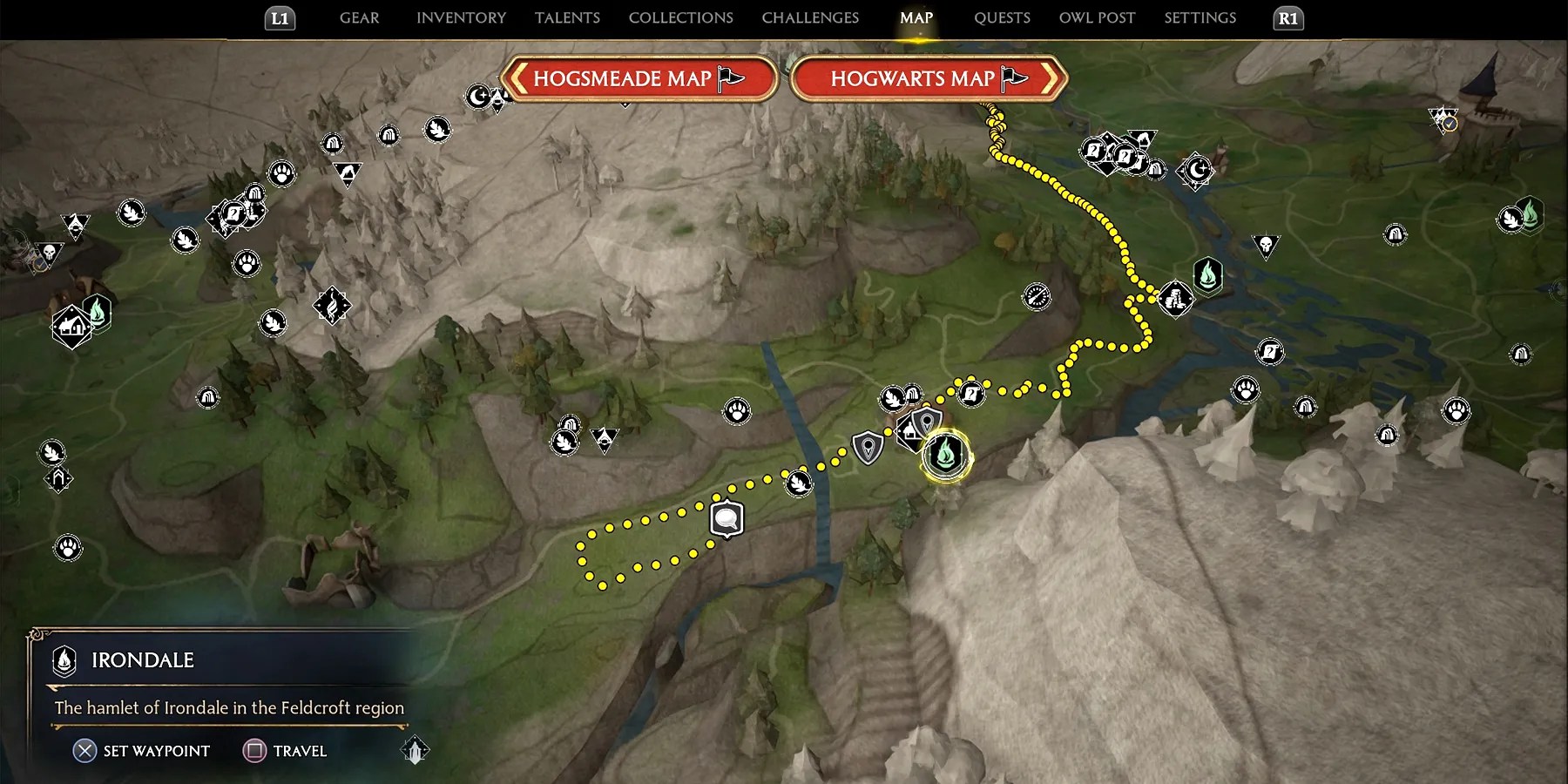 the centaur and the stone quest location in hogwarts legacy