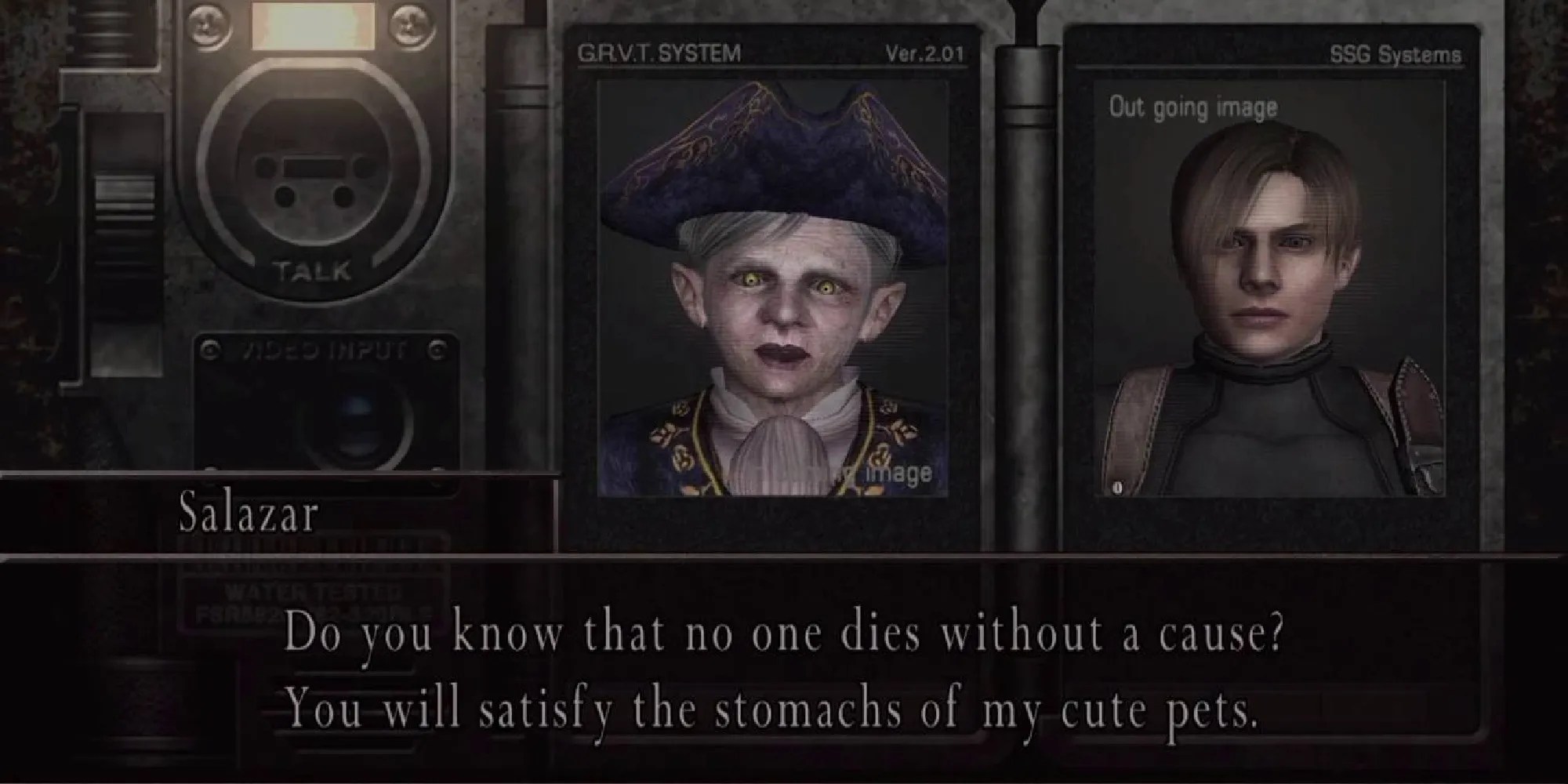 Salazar making threats to Leon&rsquo;s life over his radio.