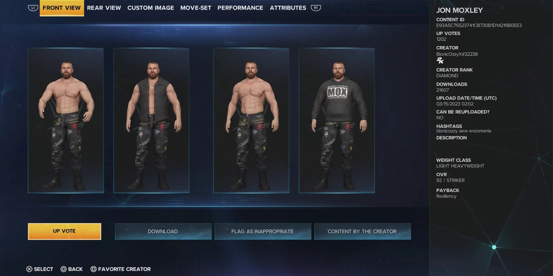 wwe-2k23-best-caws-based-on-aew-wrestlers-jon-moxley