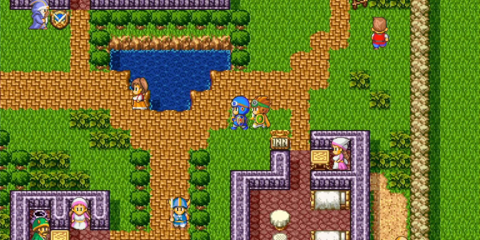 Exploring the world in Dragon Quest 2