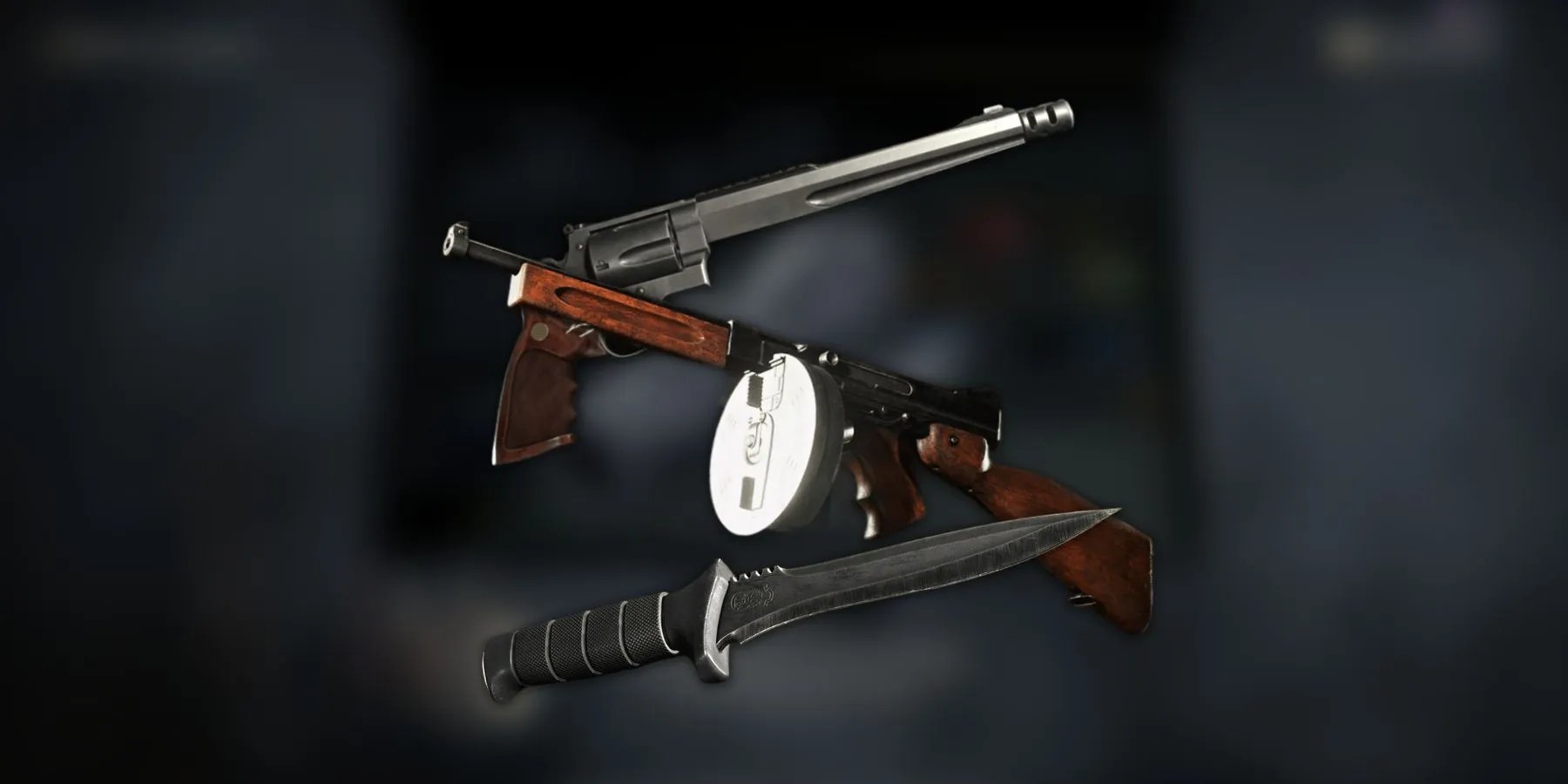 image showing all three bonus weapons in the remake of resident evil 4.