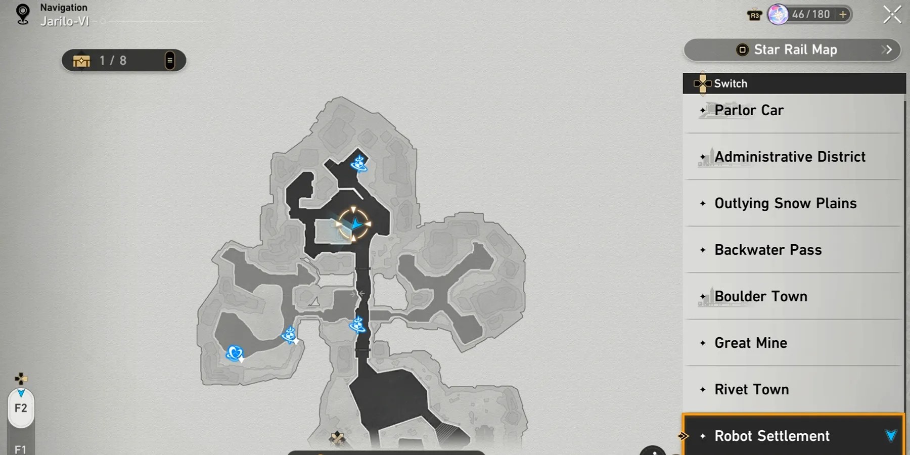 robot settlement treasure chest 1 location in honkai star rail
