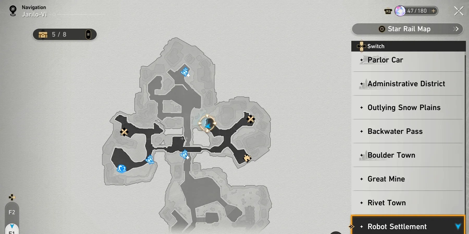 robot settlement treasure chest 5 location in honkai star rail