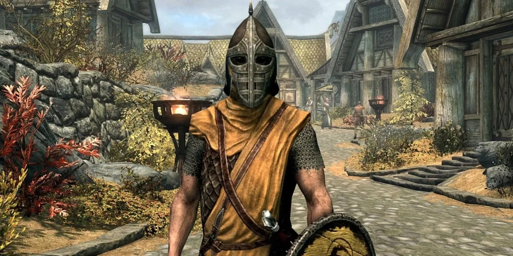 skyrim guard walking in mid air