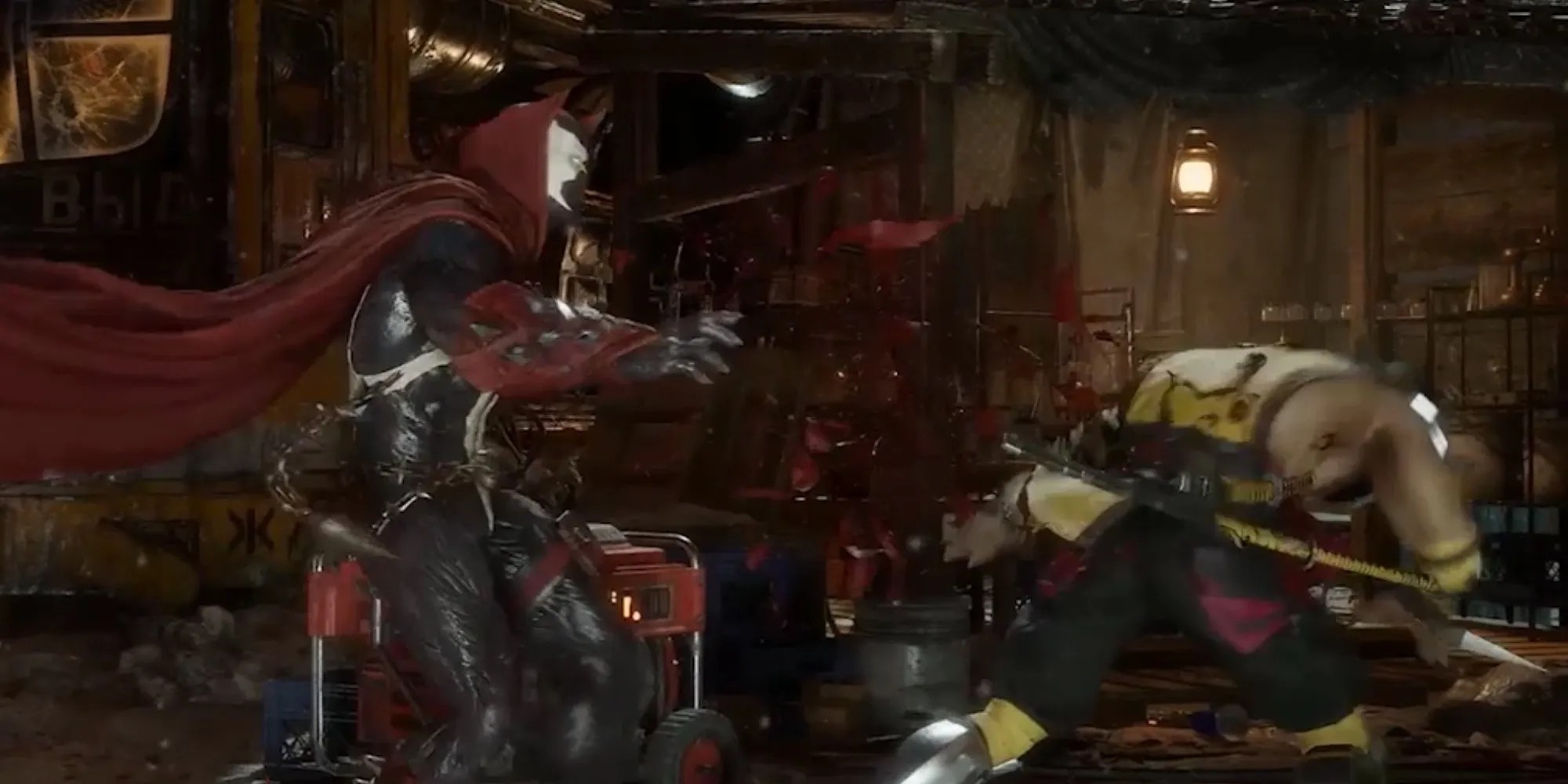 Spawn strikes his enemies with mutilating attacks