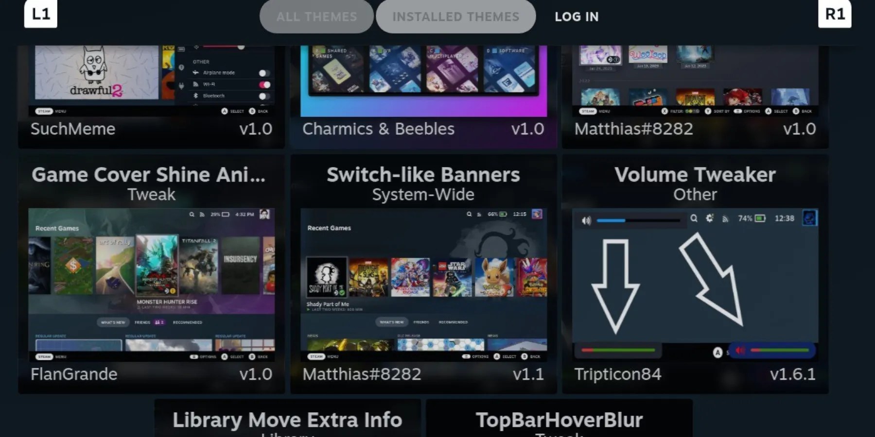 Steam Deck’s CSS Loader menu