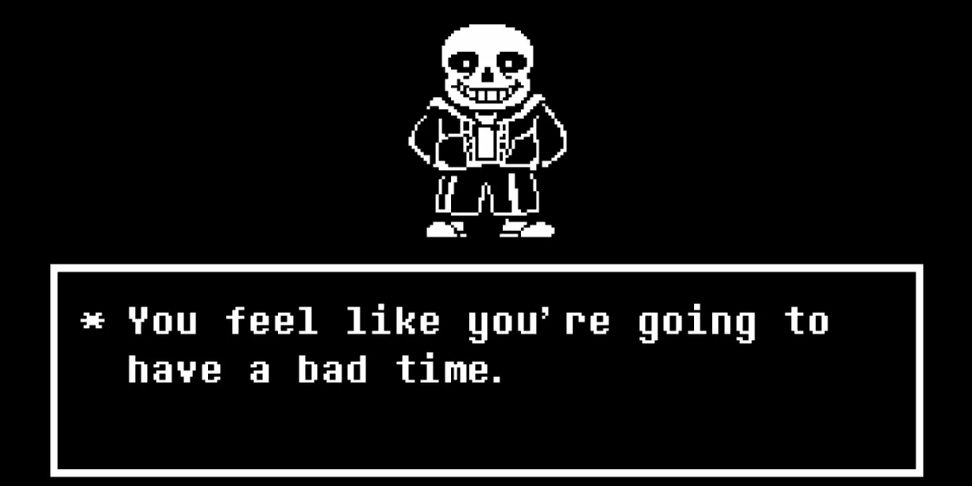 Sans speaking in battle