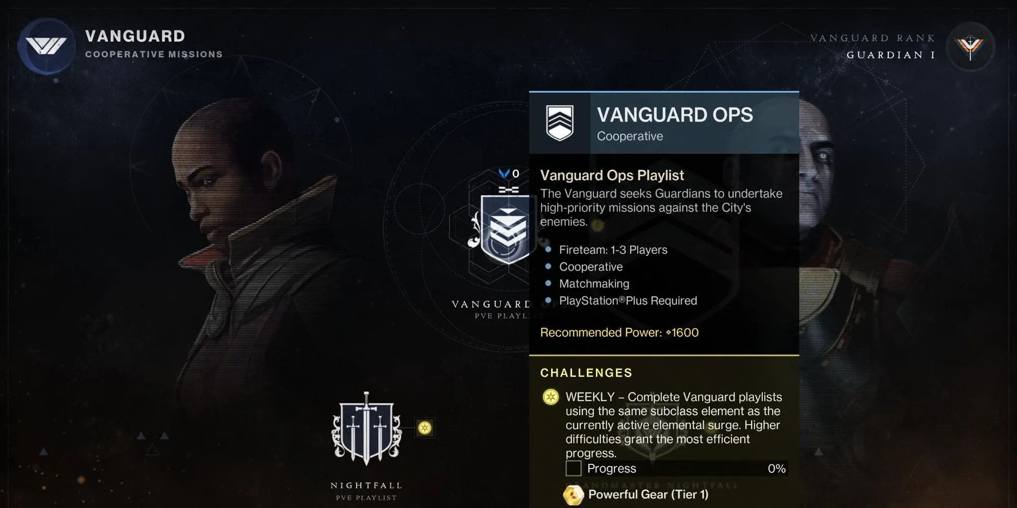 The Vanguard Weekly Challenge in Destiny 2