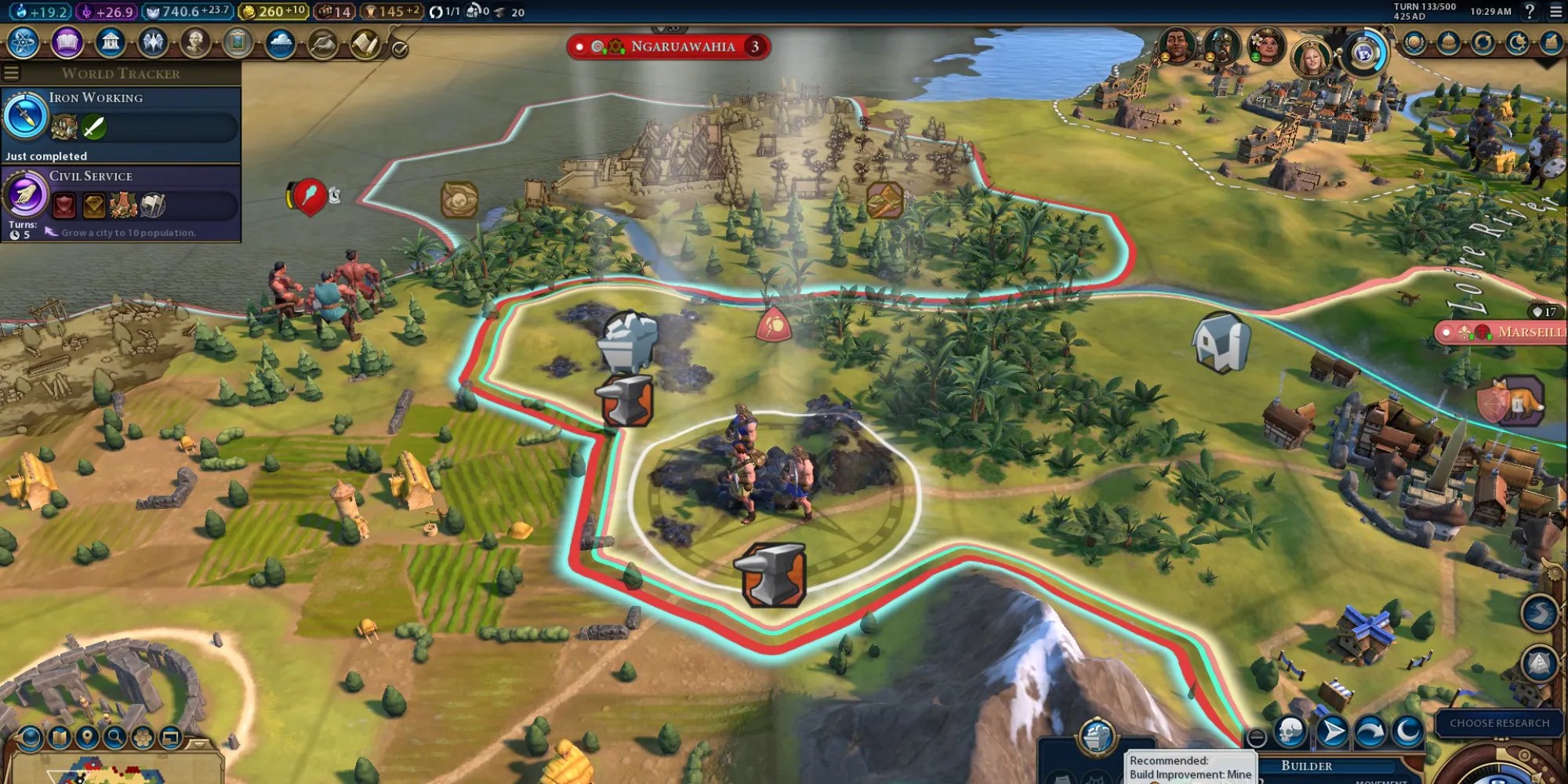 Civilization 6 Mining Iron