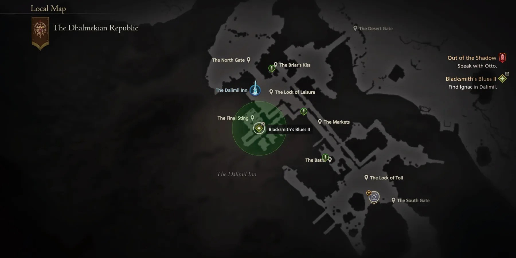 The Dalimil Inn map in Final Fantasy 16