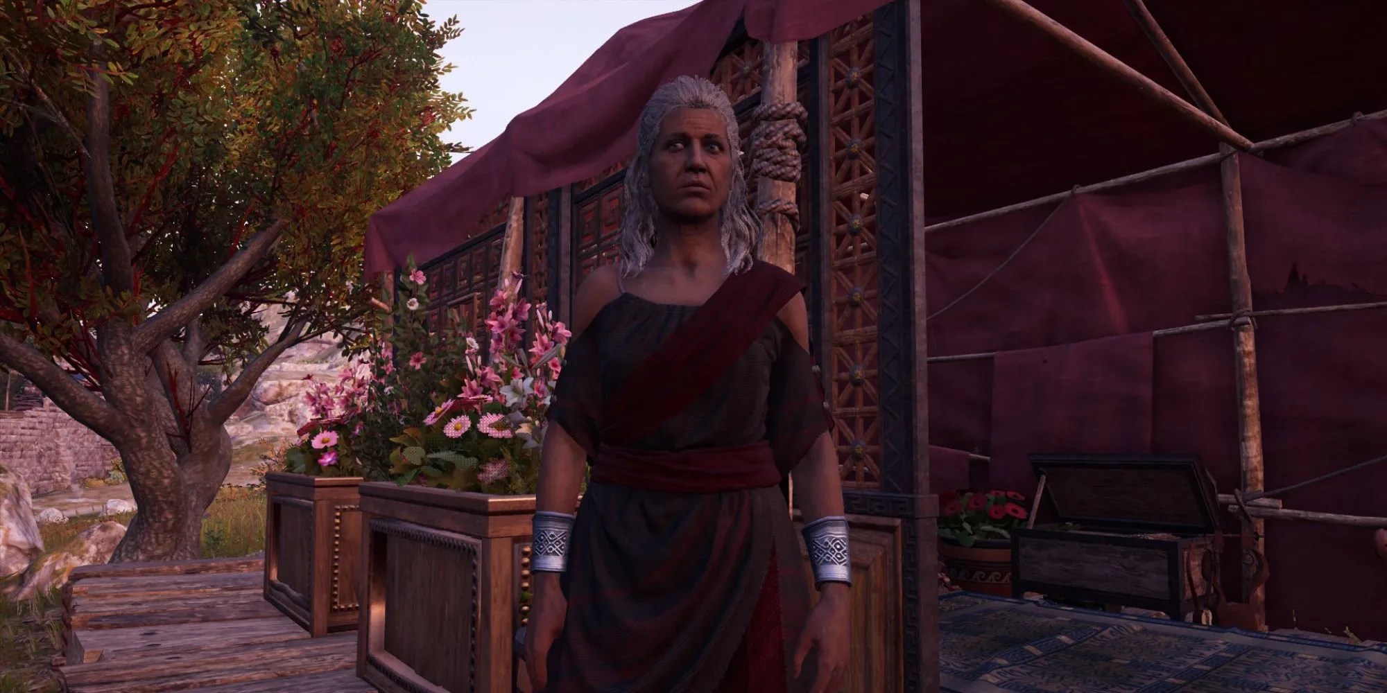 The poet Praxilla in Assassin&rsquo;s Creed Odyssey
