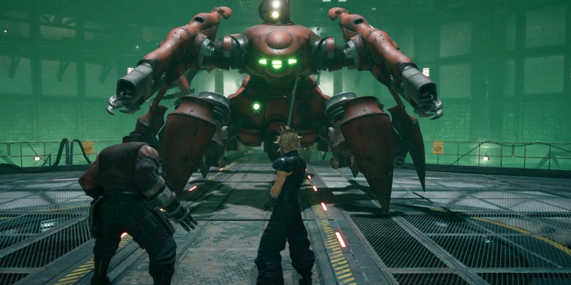 Fighting Guard Scorpion in Final Fantasy 7 Remake