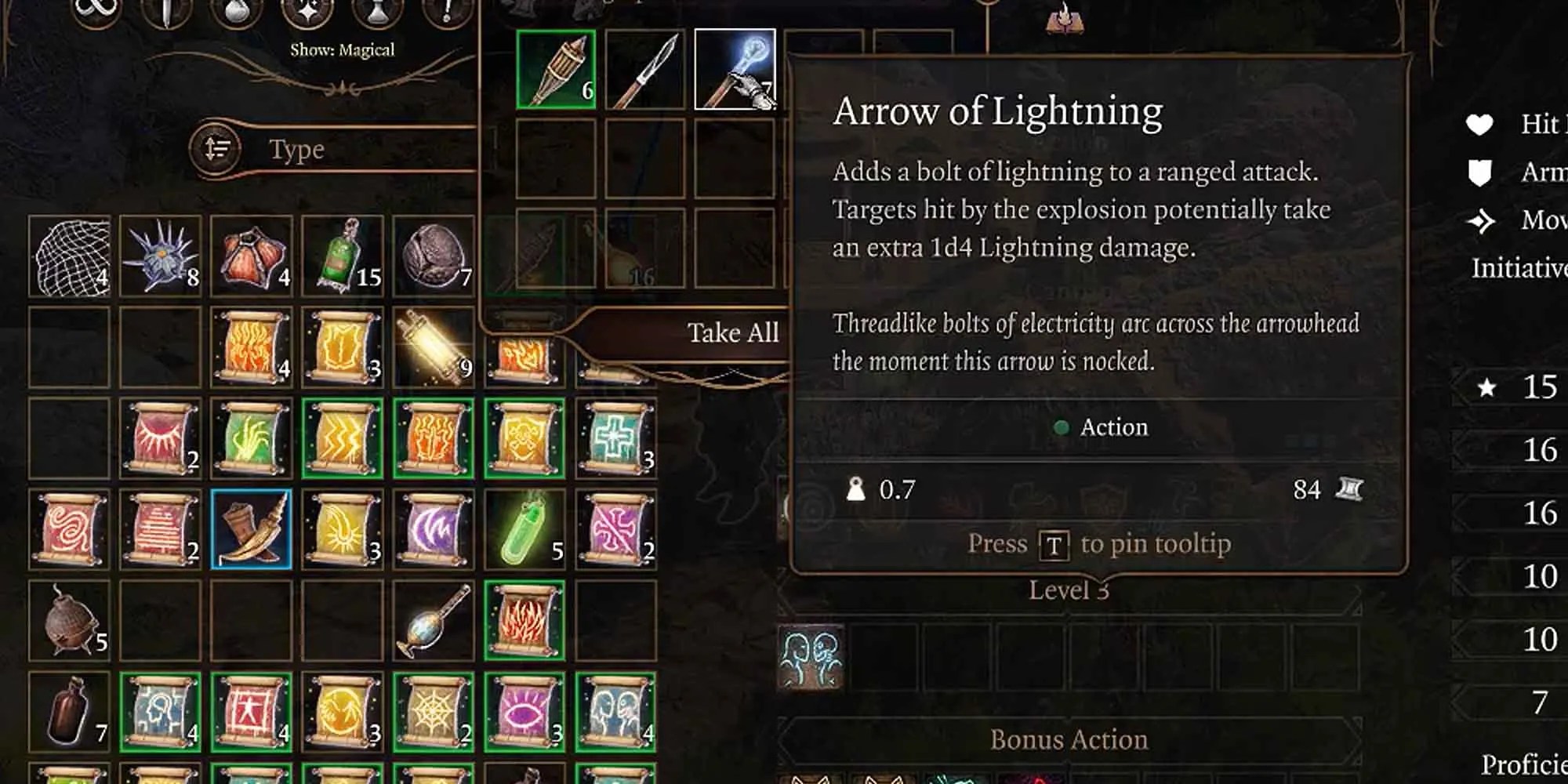 Arrow of Lightning in Baldur&rsquo;s Gate 3