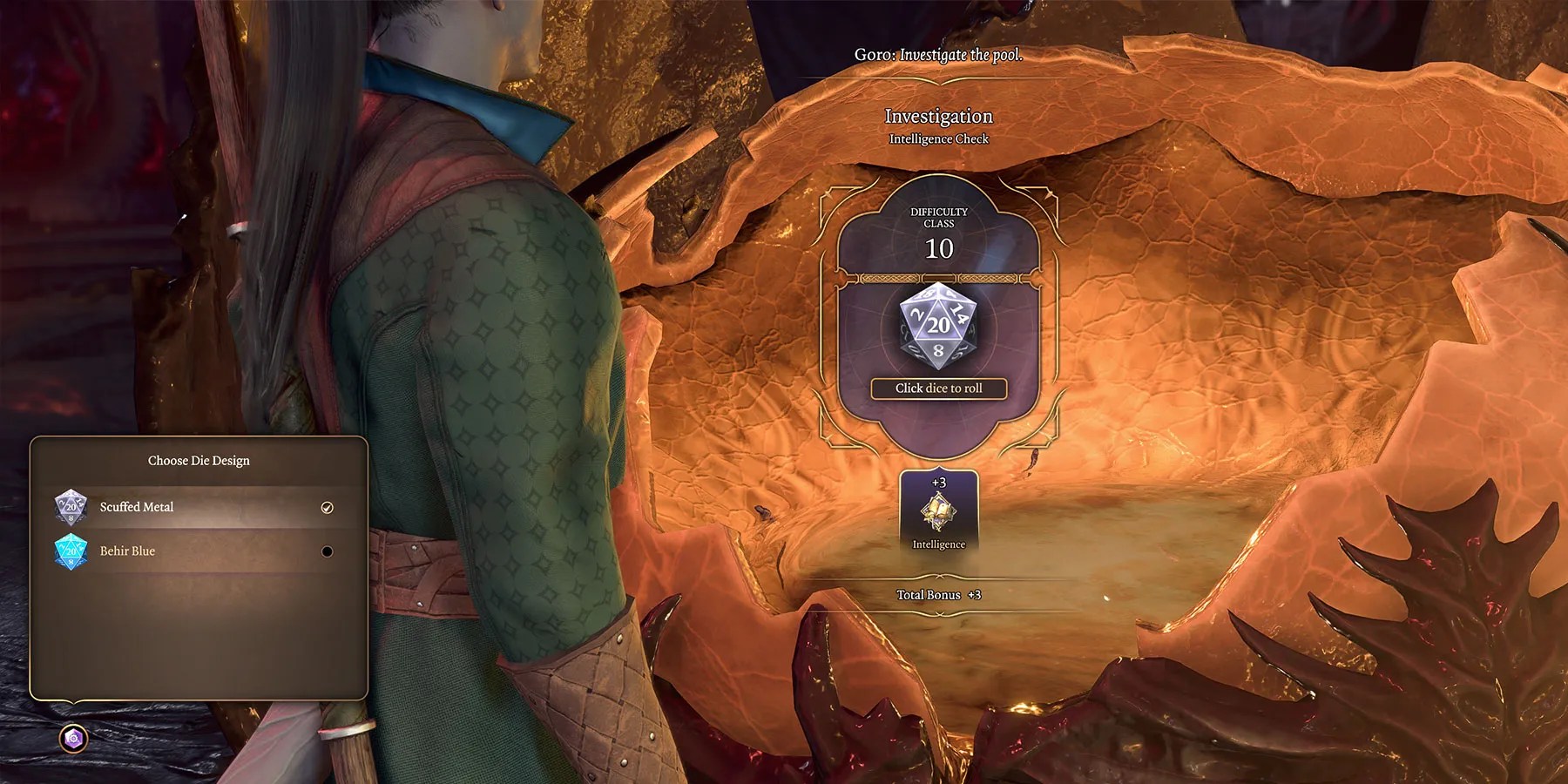 Baldur&rsquo;s Gate 3 Dice Roll Menu
