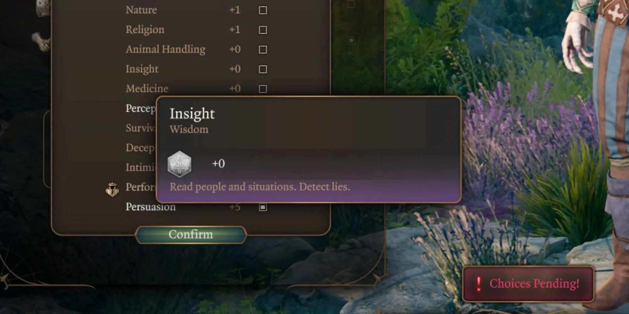 The Insight skill in Baldur&rsquo;s Gate 3