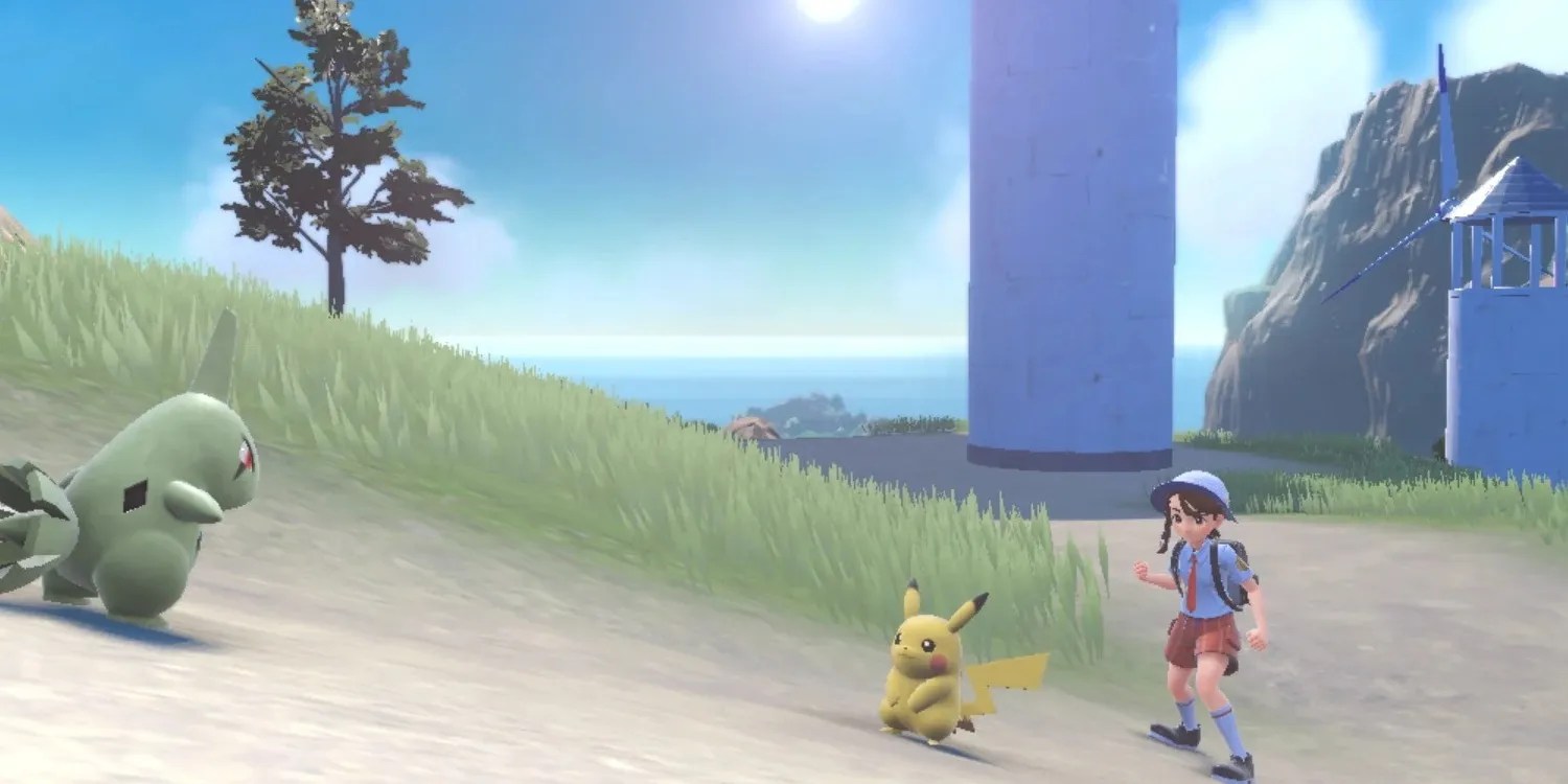 Two Pokemon Face Off In A Trainer Battle