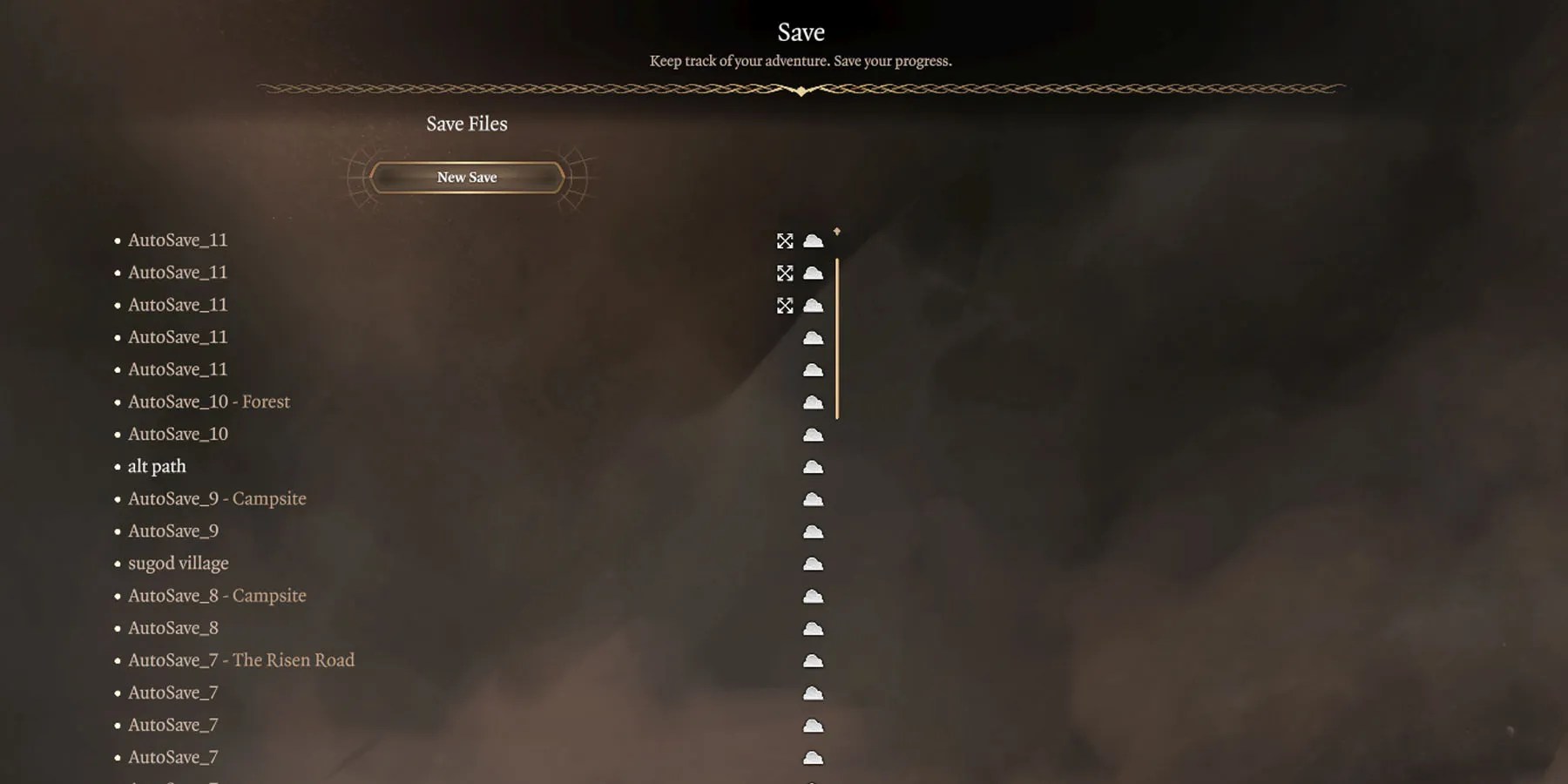 Many Save FIles