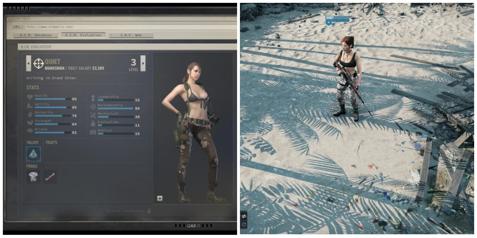 quiet jagged alliance 3 mod